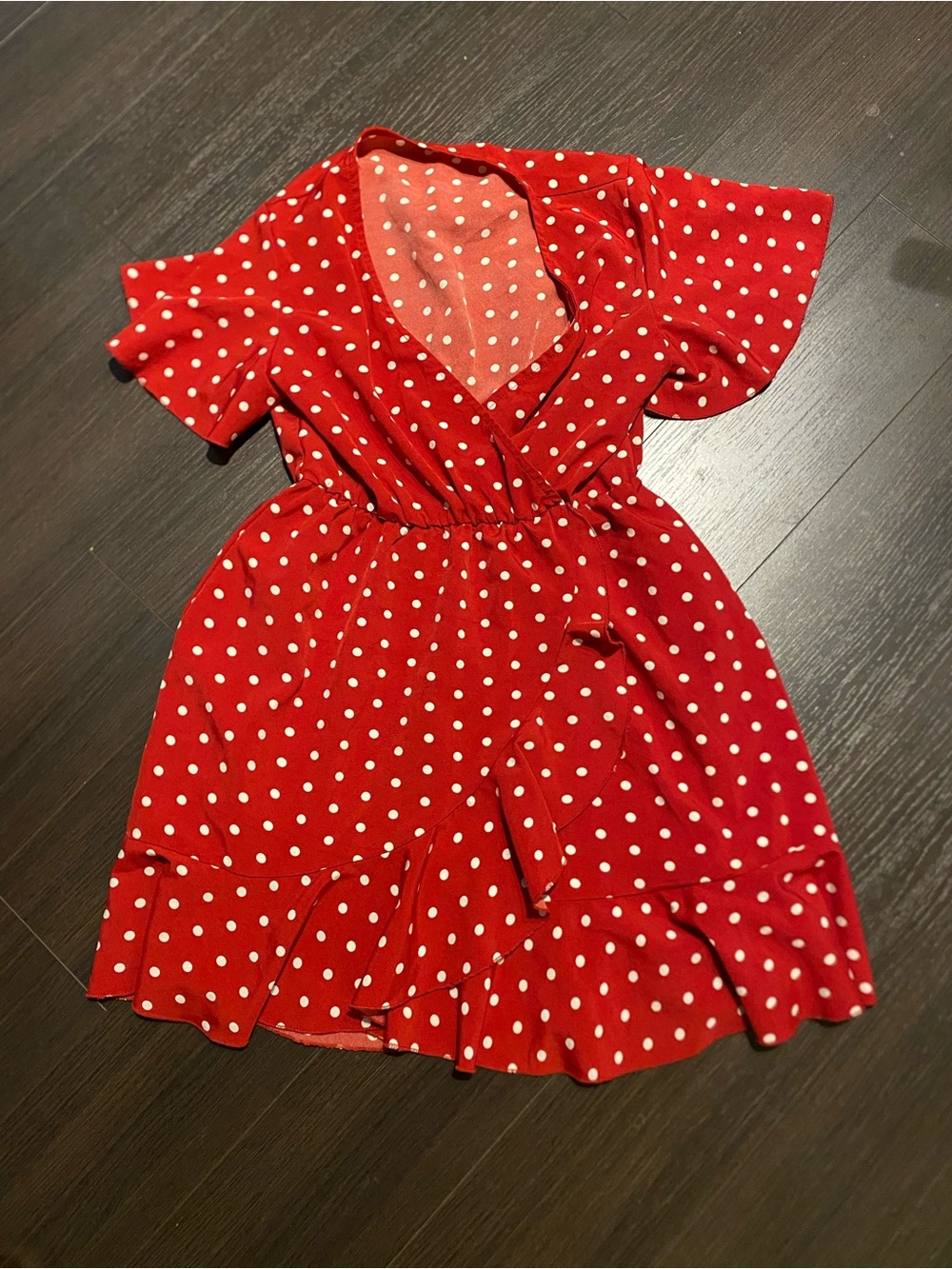 Red & White Polkadot Dress